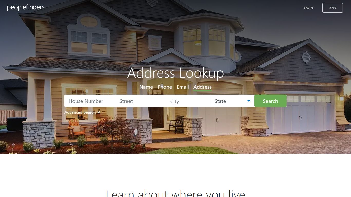 Reverse Address Lookup and Address Search - PeopleFinders
